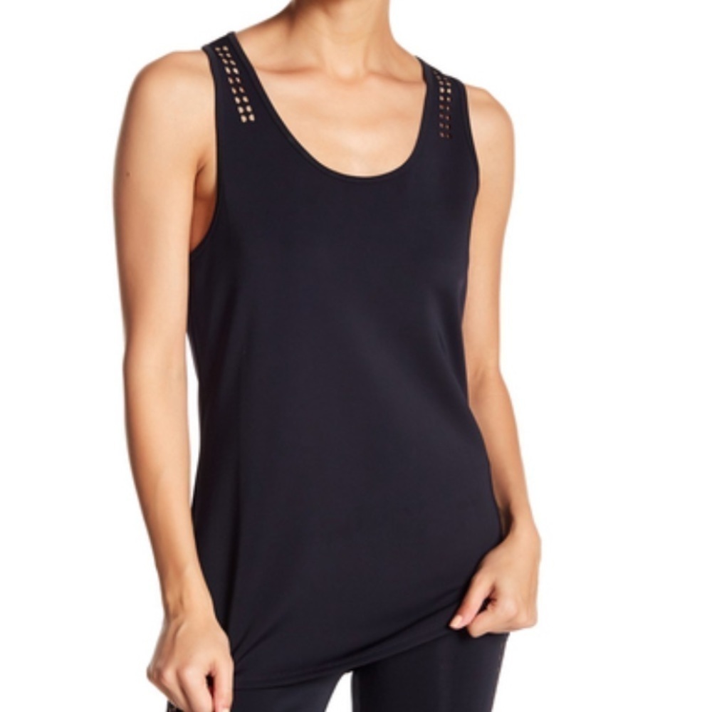 Ted Baker London Quick Dry Navy Racerback Tank Sz L NWT